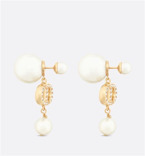 dior tribales earrings in aged gold tone metal price|christian mise en Dior earrings.